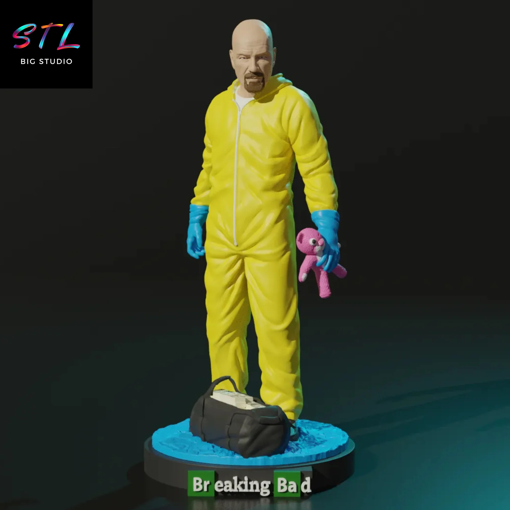 walter white stl breaking bad impresion 3d