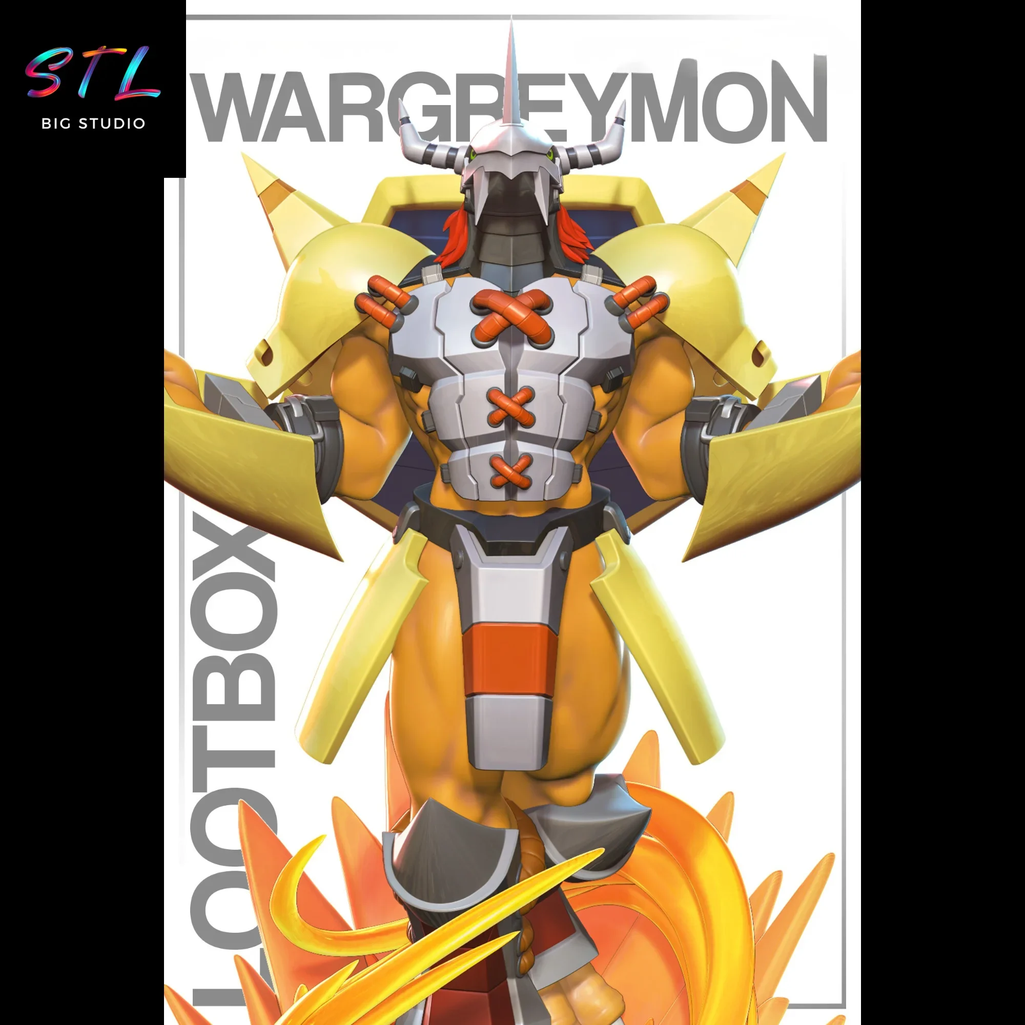 wargreymon stl digimon impresion 3d wargreymon stl digimon impresion 3d