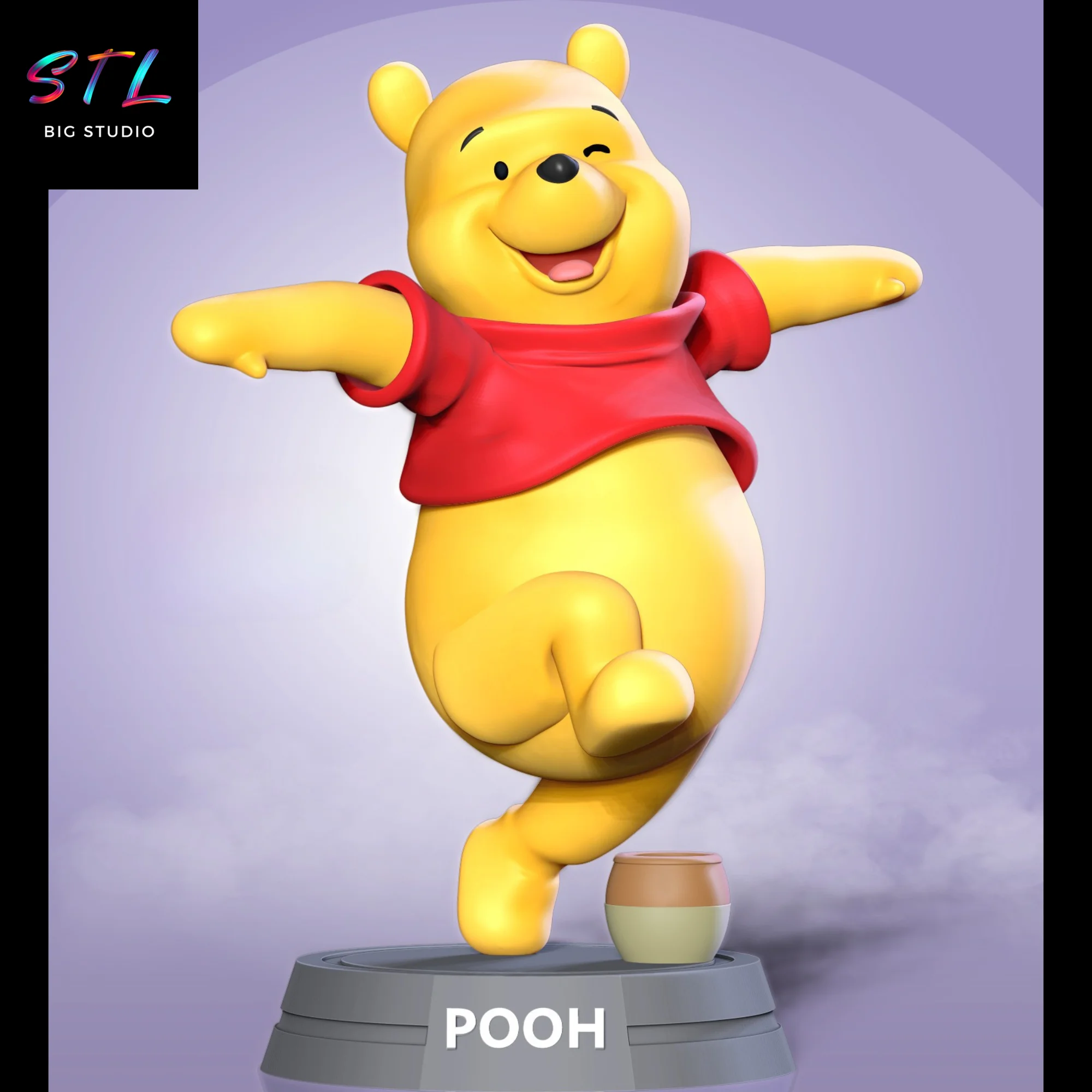 winnie the pooh stl para impresion 3d