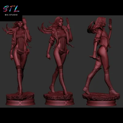 x-men stl picara impresion 3d figura rogue marvel