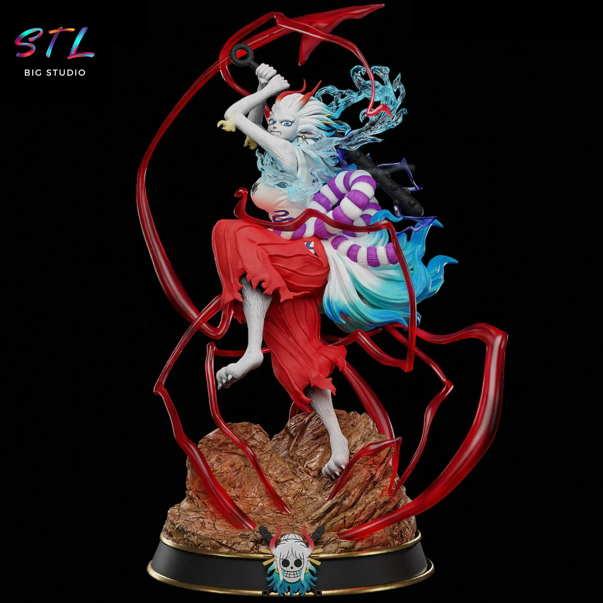 yamato beast mode stl impresion 3d one piece diorama