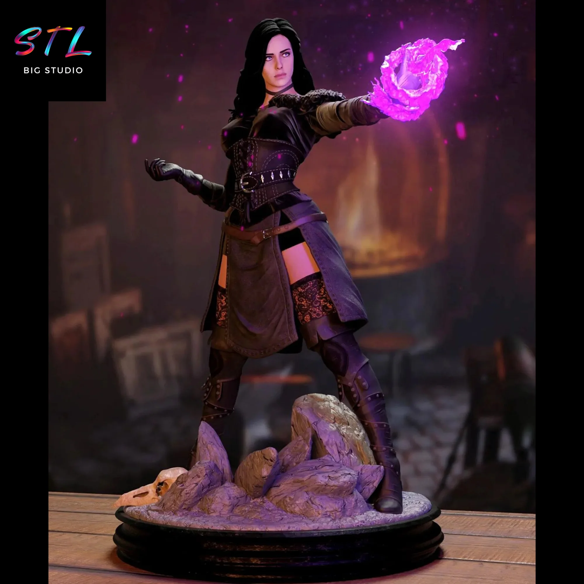 yennefer stl the witcher para impresion 3d