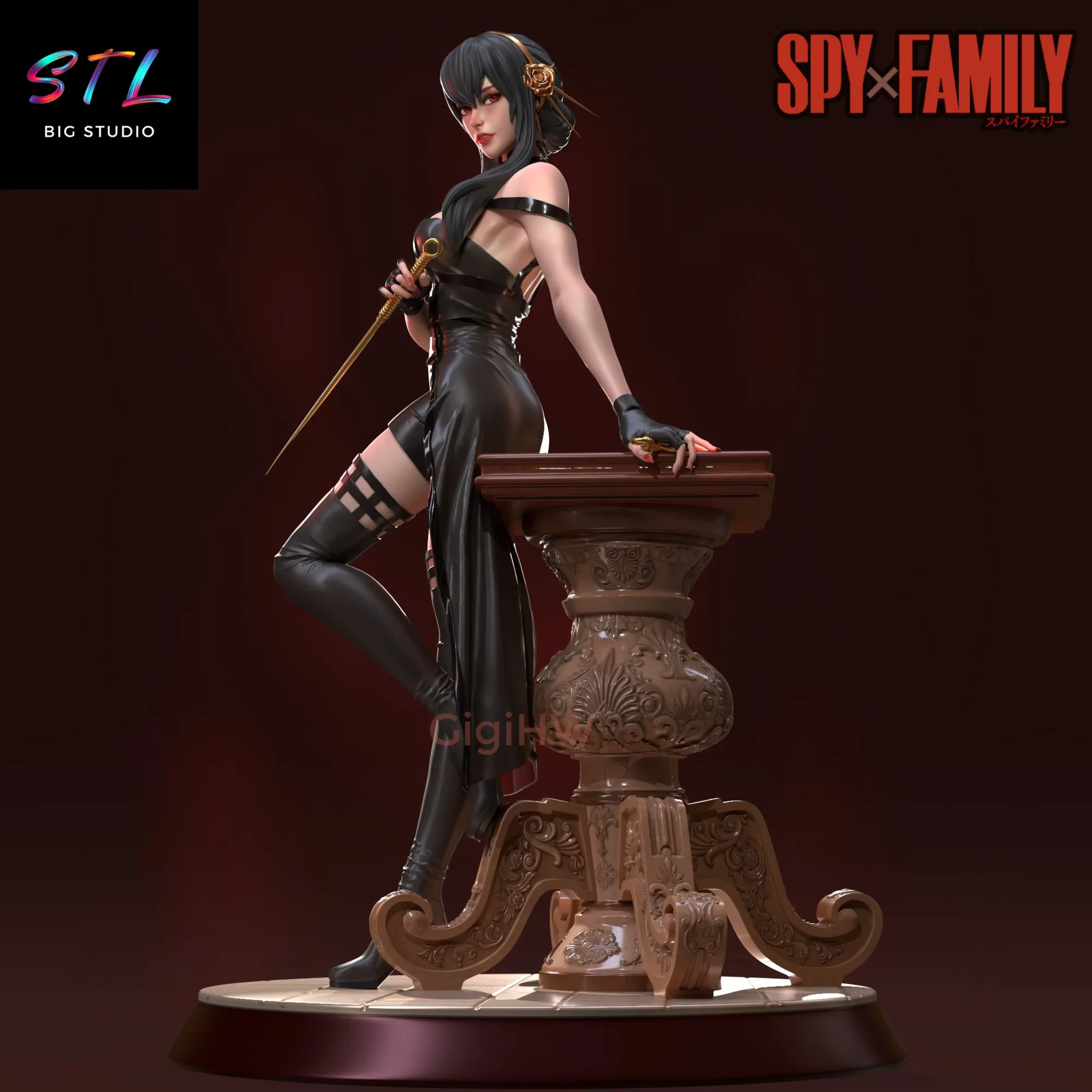 yor forger stl spy x family impresion 3d