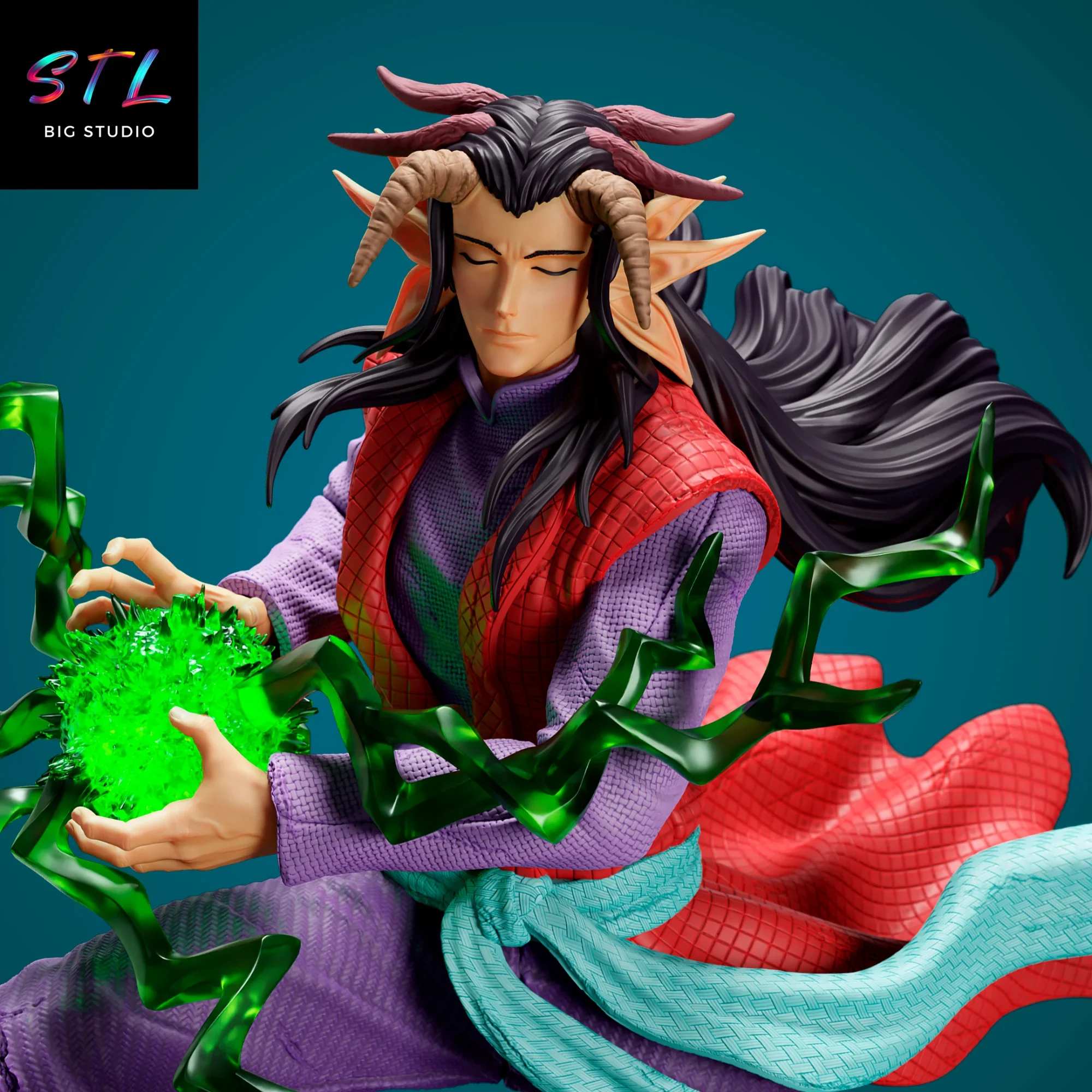 yu yu hakusho stl yomi impreison 3d figura yu yu hakusho stl yomi impreison 3d figura