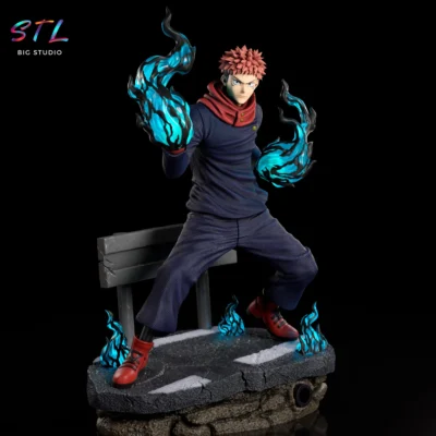 yuji itadori stl jujutsu kaisen impresion 3d