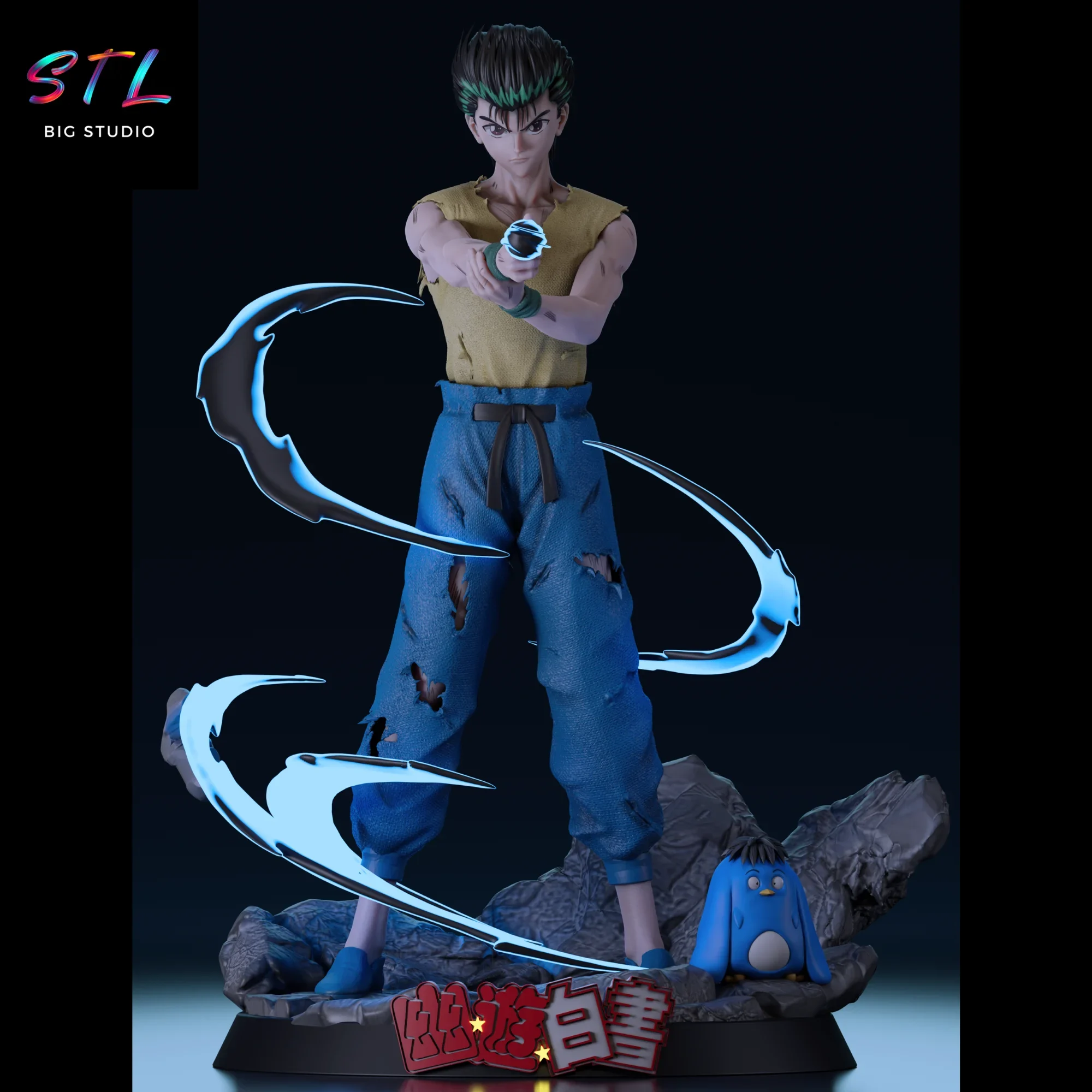 yusuke urameshi stl yu yu hakusho para impresion 3d yusuke urameshi stl yu yu hakusho para impresion 3d