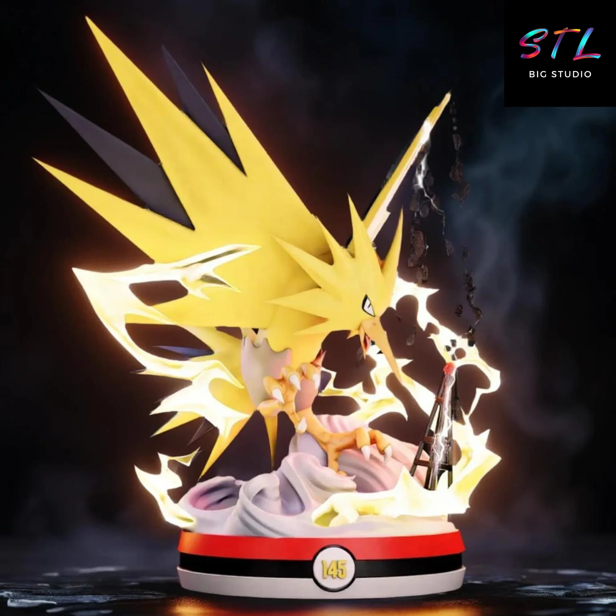 zapdos stl pokemon para impresion 3d zapdos stl pokemon para impresion 3d