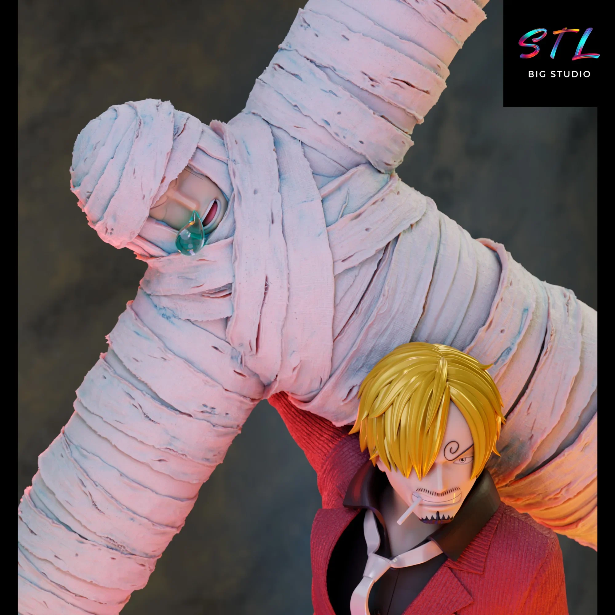 zoro y sanji stl one piece figura impresion 3d zoro y sanji stl one piece figura impresion 3d